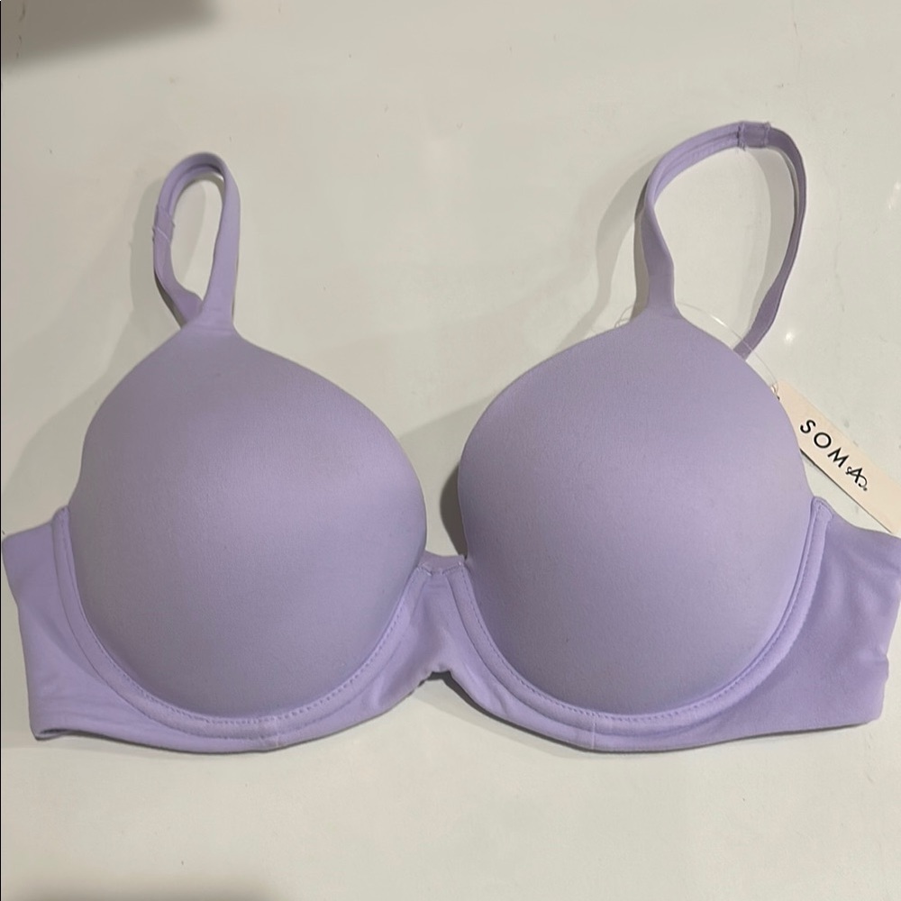 NWT Soma Lavender T-Shirt Bra with Underwire and Light Padding